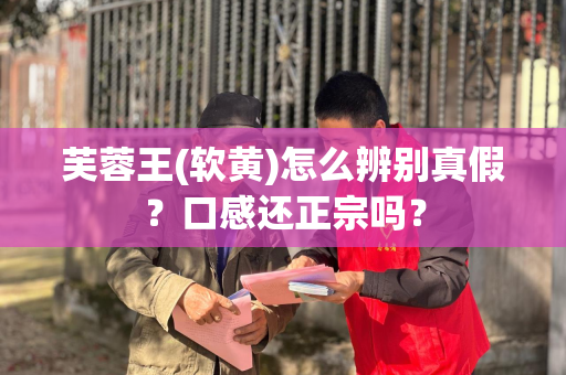 芙蓉王(软黄)怎么辨别真假？口感还正宗吗？